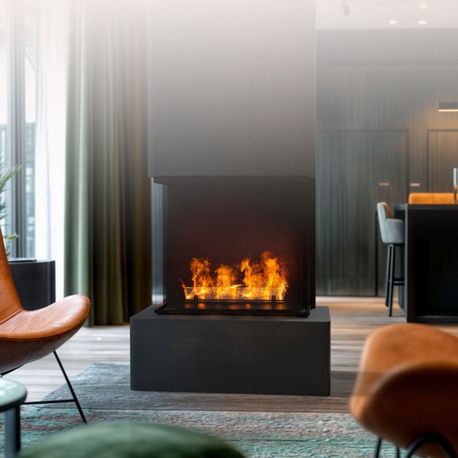 Semineu cu vapori de apa Planika, AURA